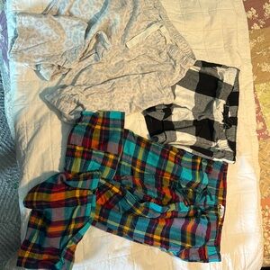 Lot of 3 flannel pajama bottoms